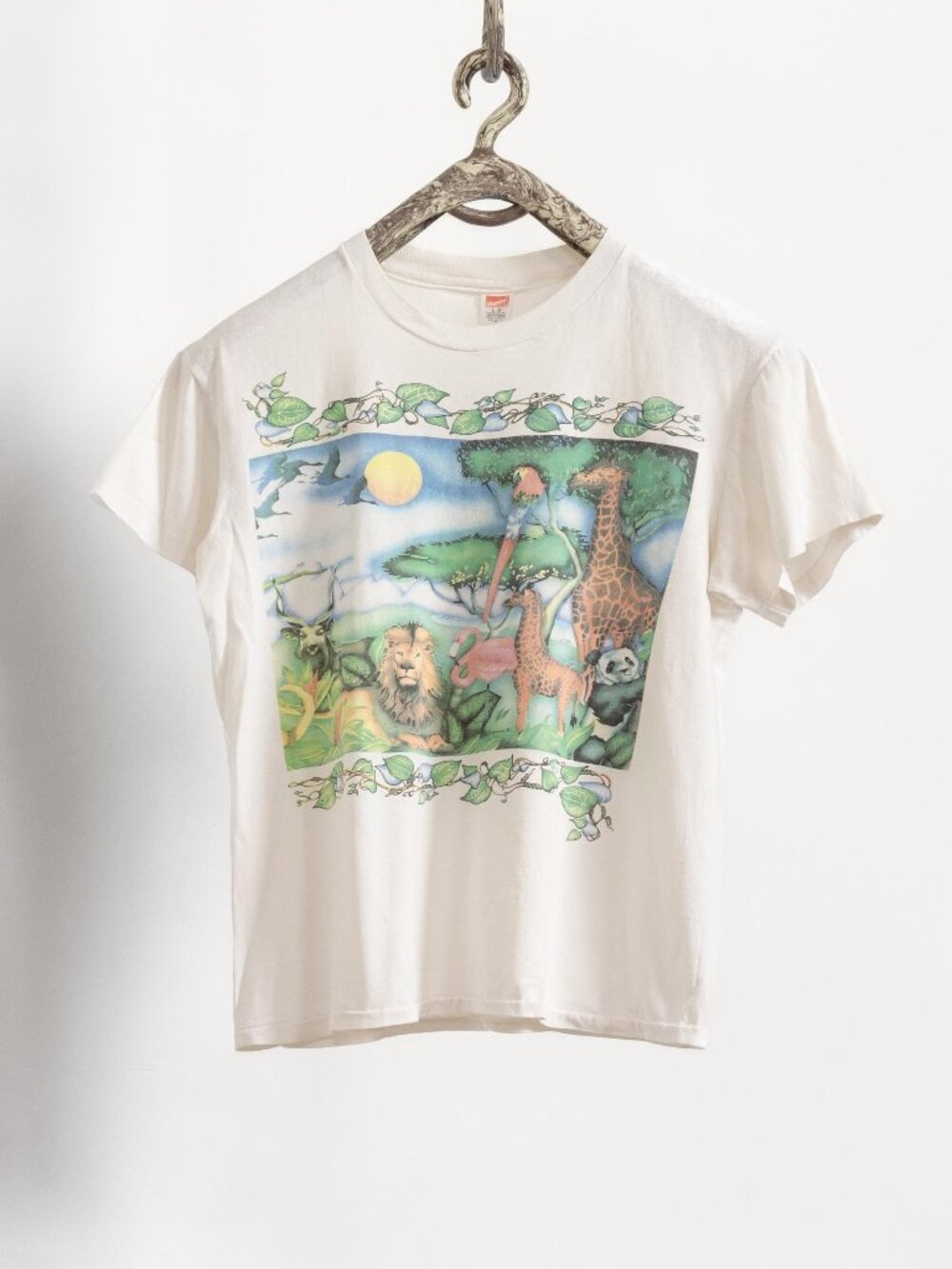 Vintage Double Sided Jungle Tee Soft Thin Vintage T-Shirts / Medium